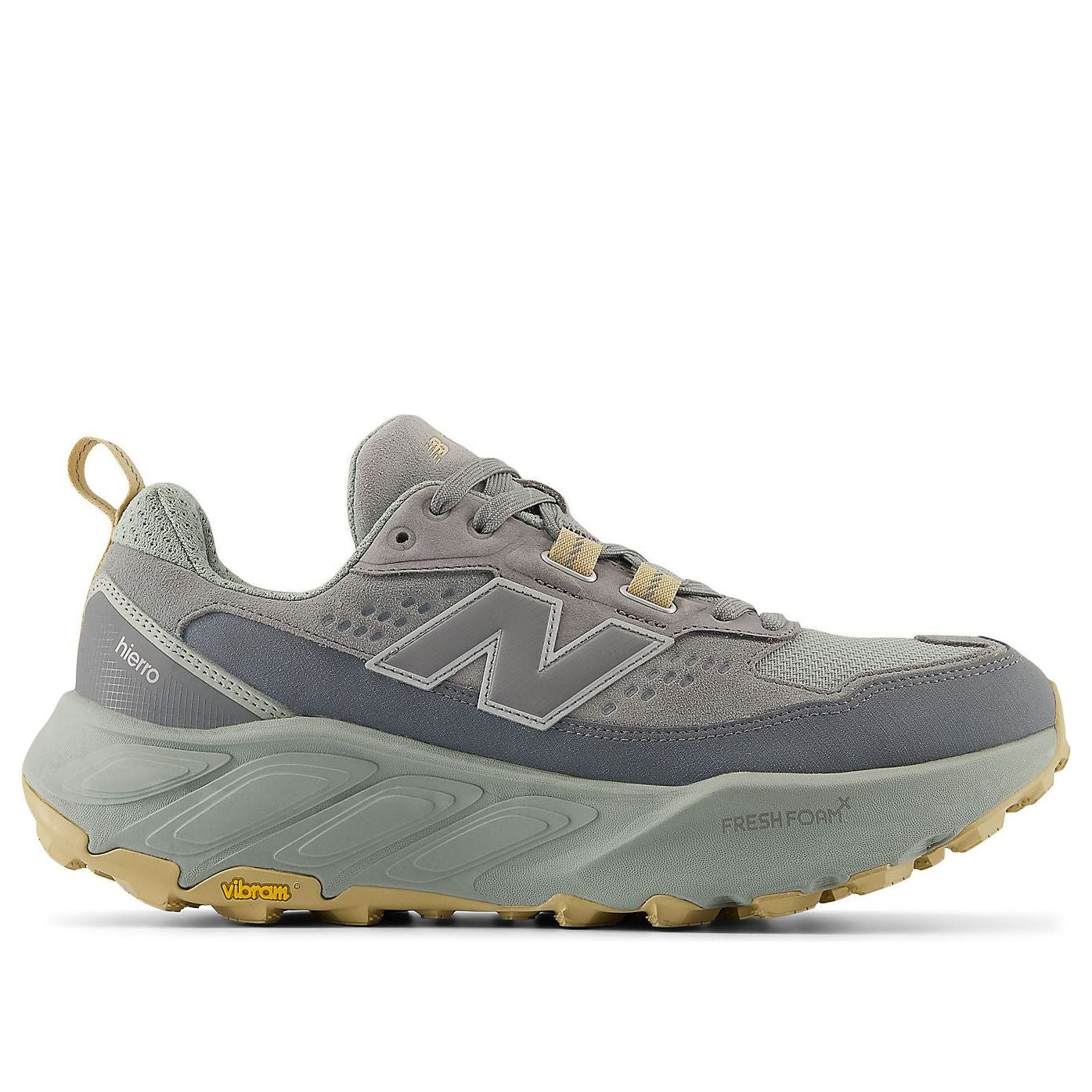 Details for New Balance Fresh Foam X Hierro v8 ''Blanco Concreto y Oliva Profunda'' MHIET7WC