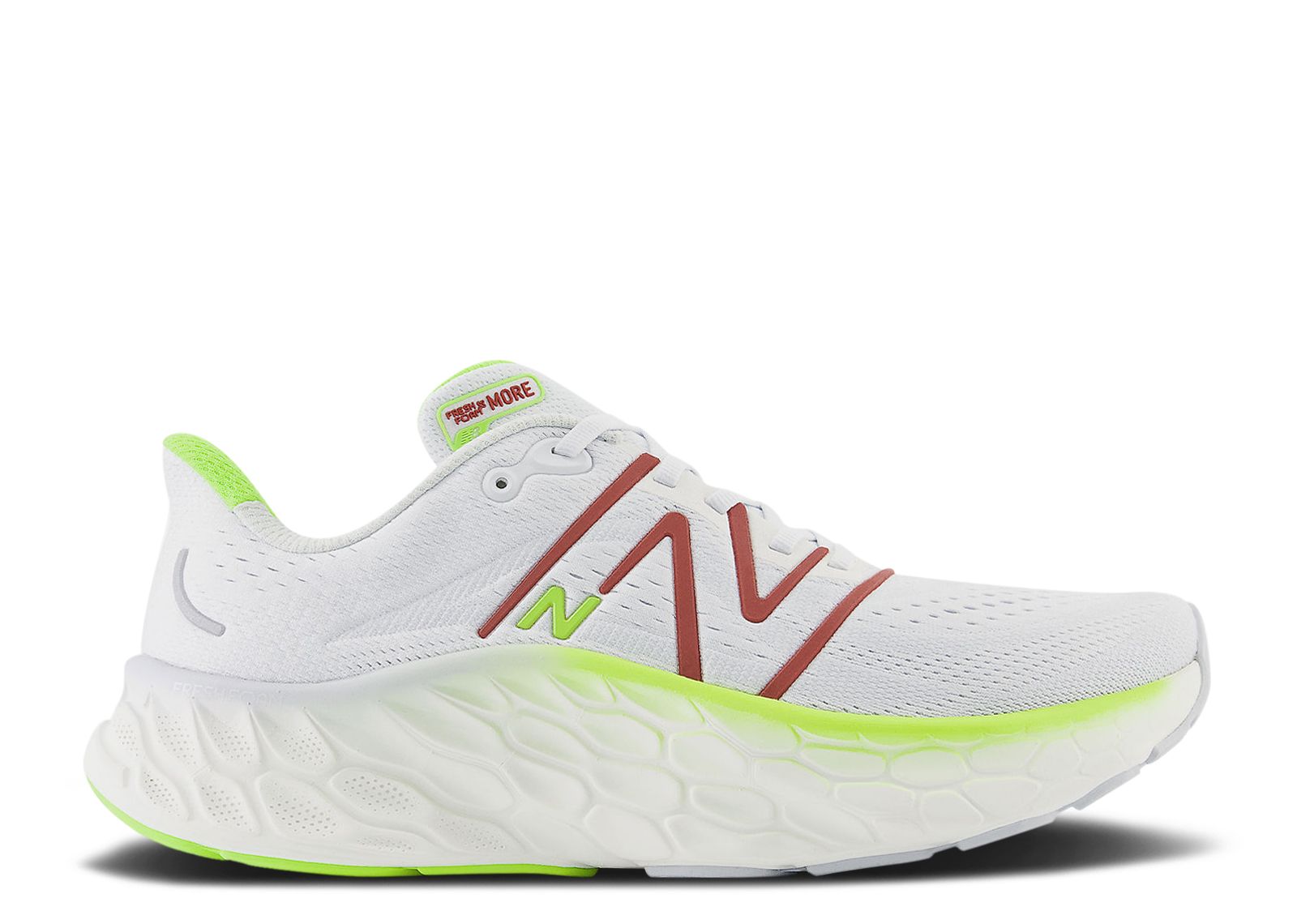 New Balance Fresh Foam X More v4 2E Wide 'Quartz Grey Brick Red' MMORCR4-2E