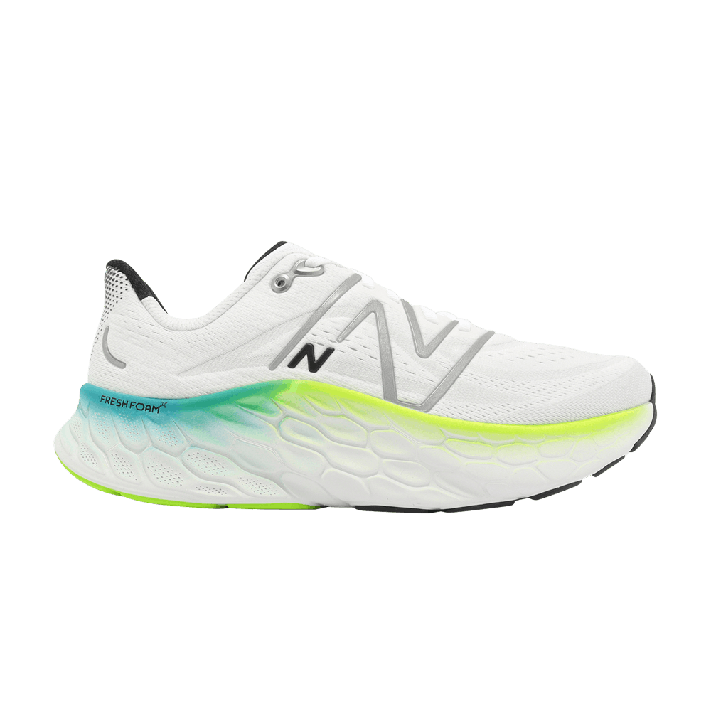 New Balance Fresh Foam X More v4 2E Wide 'White Electric Teal' MMORWT4-2E