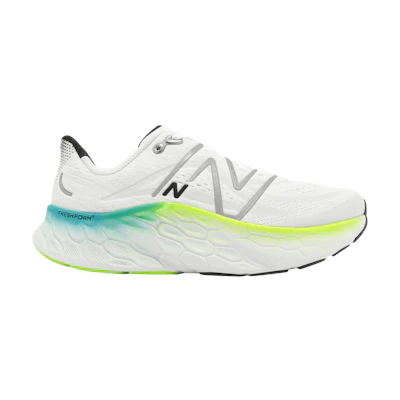 NB Fresh Foam X More v4 2E Wide 'White Electric Teal'