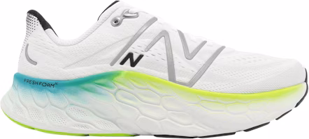 New Balance Fresh Foam X More v4 2E Wide 'White Electric Teal' MMORWT4-2E New Balance Fresh Foam X More v4 2E Wide 'White Electric Teal' MMORWT4-2E