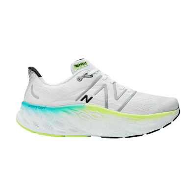 NB Fresh Foam X More v4 4E Wide 'White Electric Teal'