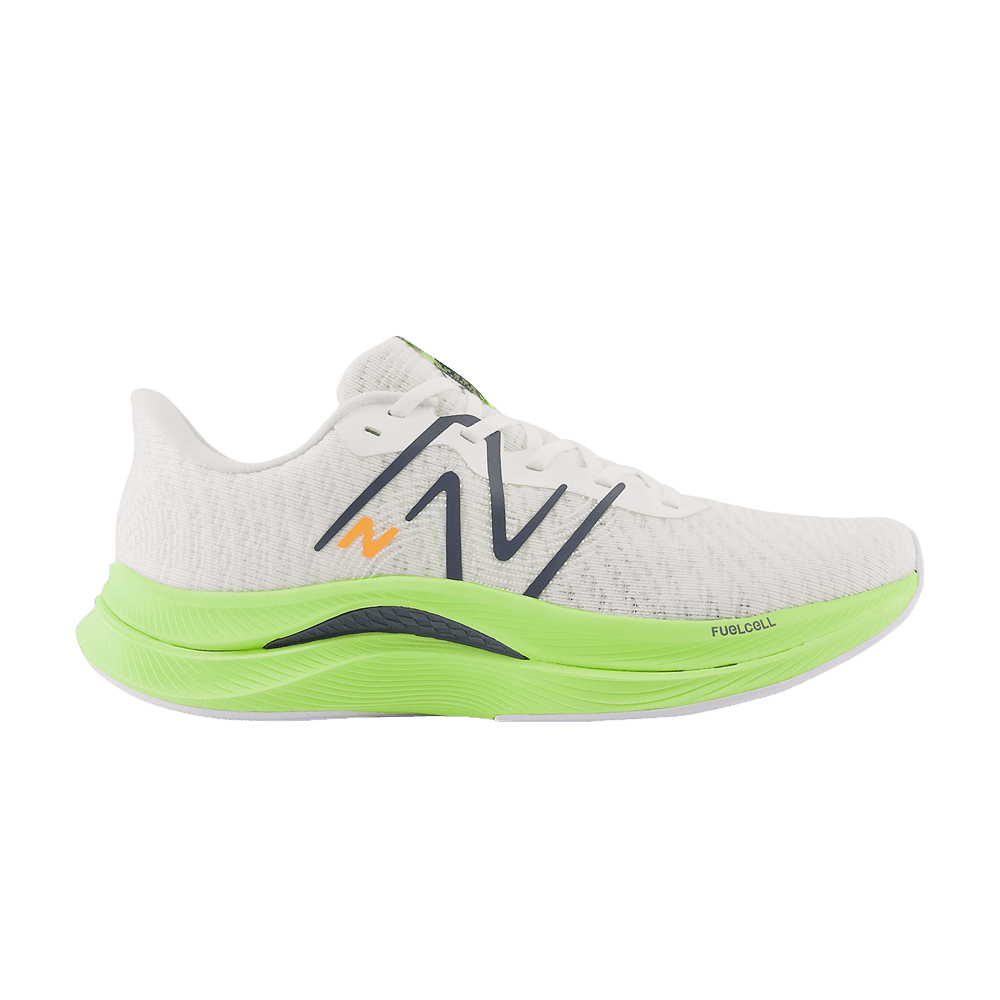 New Balance FuelCell Propel v4 2E Wide &#x27;White Bleached Lime Glow&#x27; MFCPRCA4-2E