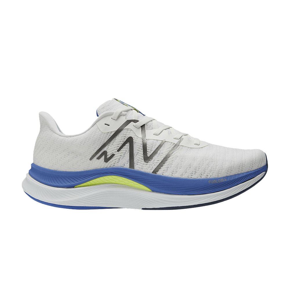 New Balance FuelCell Propel v4 2E Wide &#x27;White Marine Blue&#x27; MFCPRCW4-2E