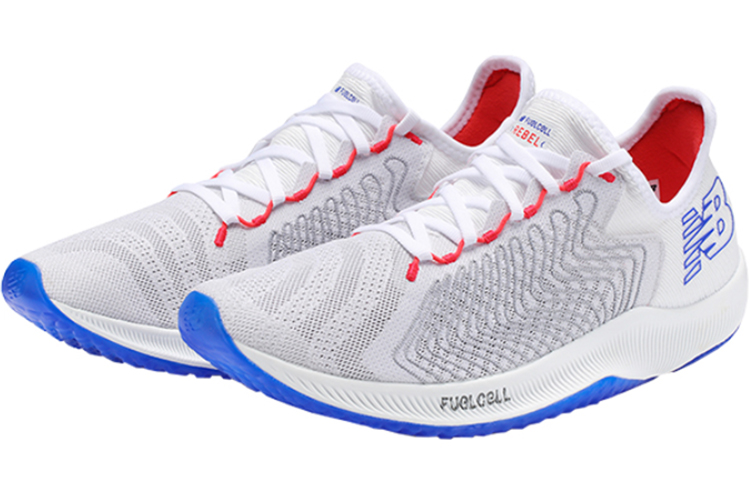 Shop New Balance NB FuelCell Rebel 低筒 跑步鞋 男女皆宜 白色