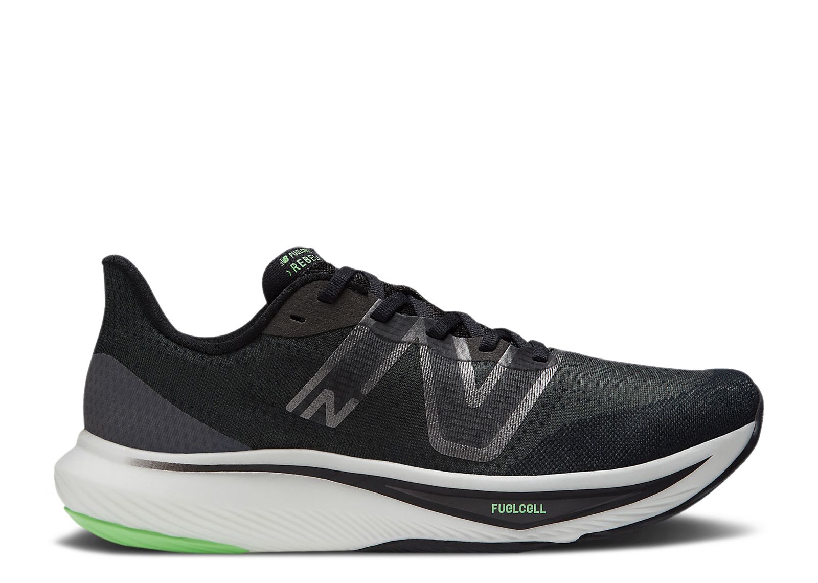 New Balance FuelCell Rebel v3 2E Wide 'Black Vibrant Spring' MFCXMB3-2E