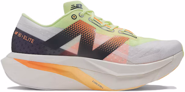 Lookbook New Balance FuelCell SuperComp Elite v4 耐磨 低筒 跑步鞋 男款 白黃粉