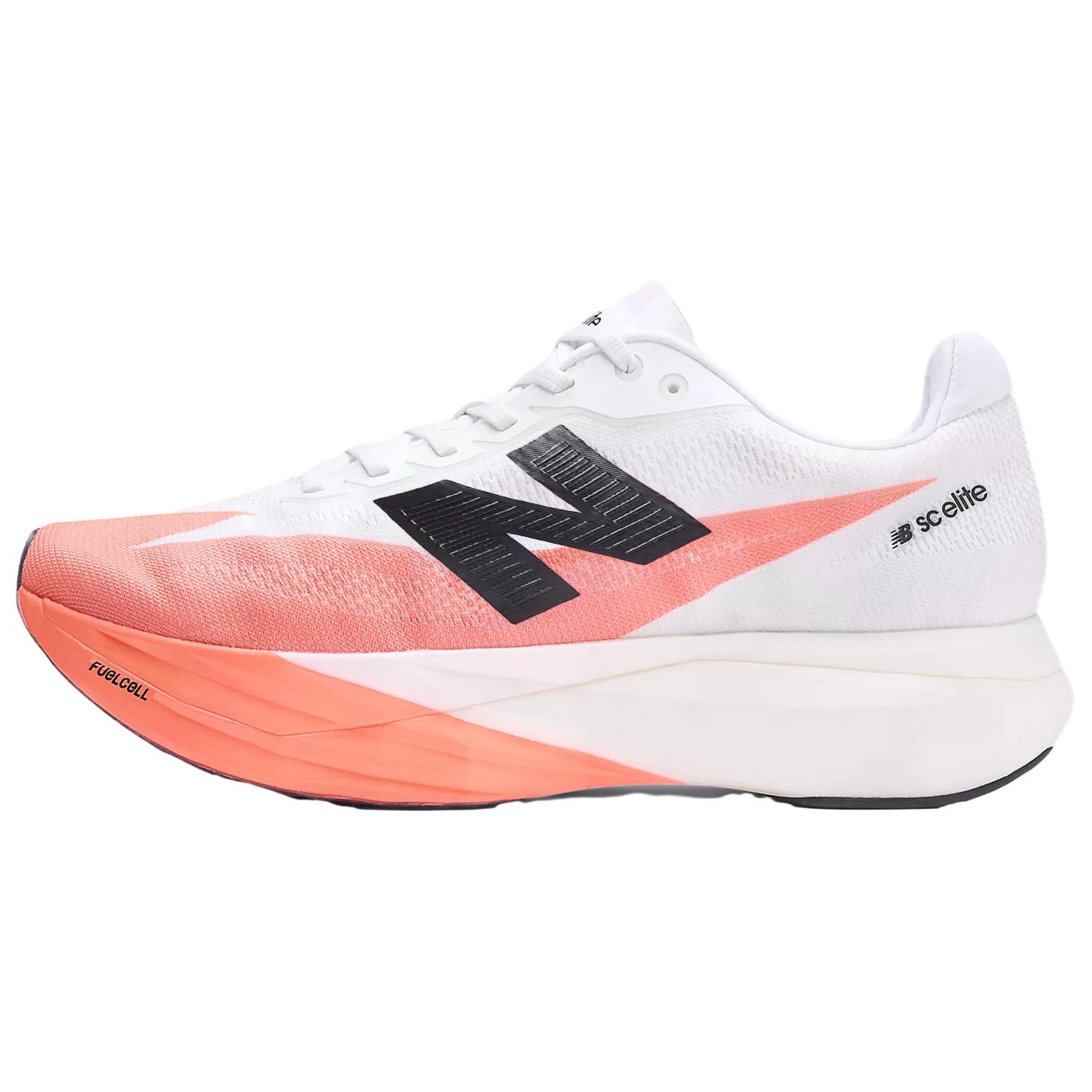 New Balance FuelCell SuperComp Elite v5 White Red Running Shoes MRCELLR5