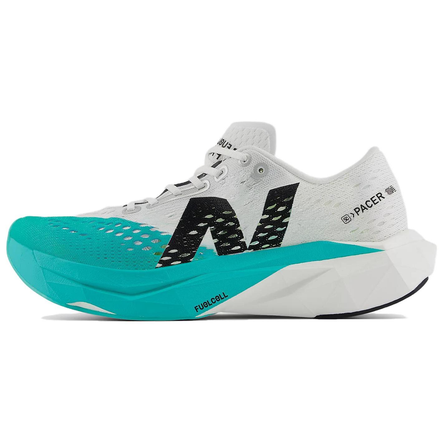 New Balance FuelCell SuperComp Pacer White Running Shoes - Soft & Durable. MFCRRLL2