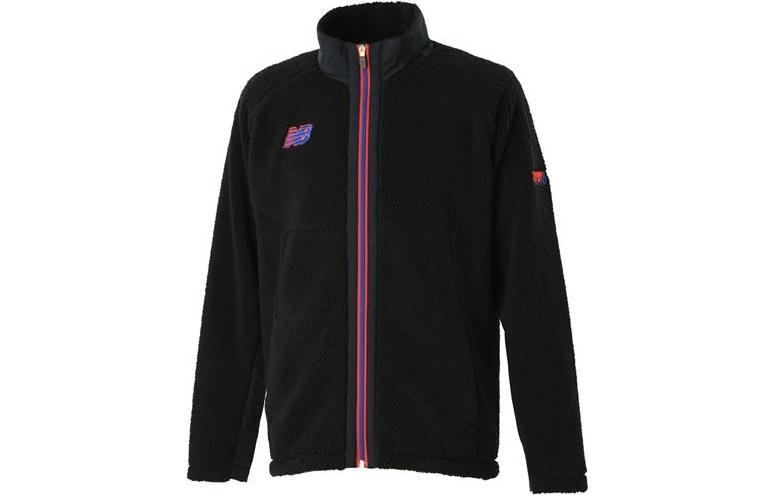 New Balance Full-Zip Jacket with Logo Embroidery Black Mens AMJ25232-BK