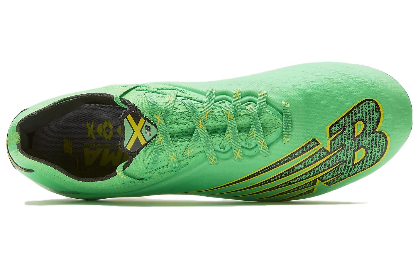 Shop New Balance Furon V6+ Pro FG ''Vert Acide'' MSF1F106