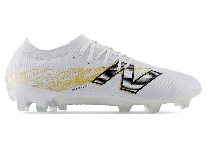 New Balance Furon V8 Elite FG 'White Metallic Gold' SF1FWG8