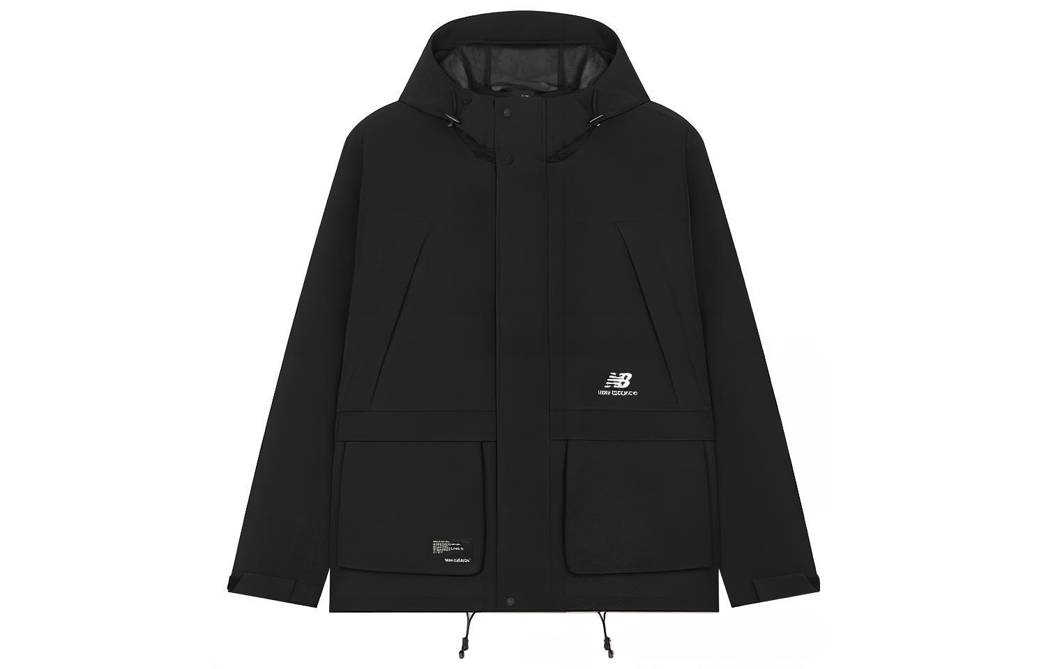 New Balance FW22  Black Casual Utility Hoodie Jacket. AMJ23320-BK