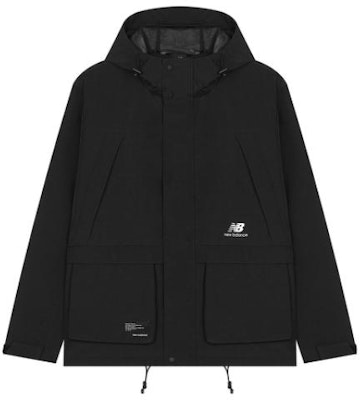 뉴발란스 FW22 블랙 캐주얼 유틸리티 후디 자켓. AMJ23320-BK Order 뉴발란스 FW22 블랙 캐주얼 유틸리티 후디 자켓. AMJ23320-BK