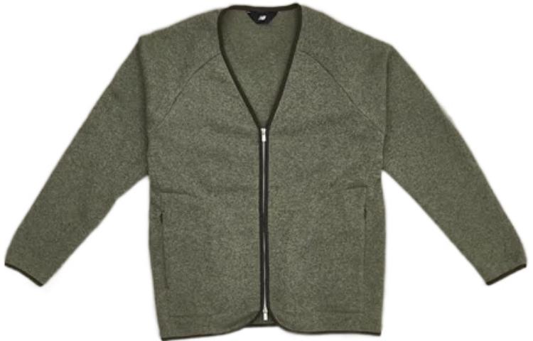 New Balance FW22 Green V-Neck Zipper Casual Jacket AMJ25006-DRC