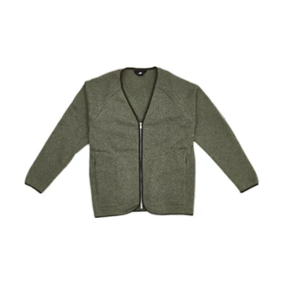 New Balance FW22 Green V-Neck Zipper Casual Jacket AMJ25006-DRC