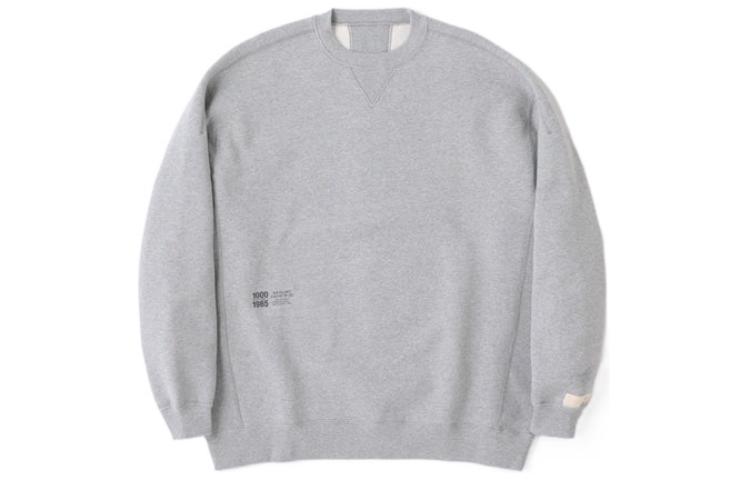 New Balance FW22 Logo Print Crewneck Sweatshirt Grey () AMT25020-HGR