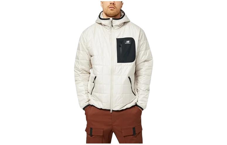 New Balance FW22 Logo Zip Pocket Hoodie Jacket White () MJ23502-TWF