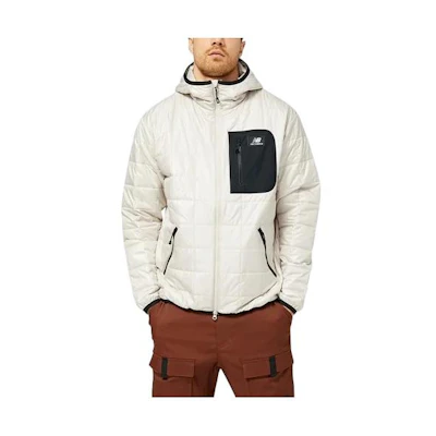 New Balance FW22 Logo Zip Pocket Hoodie Jacket White () MJ23502-TWF