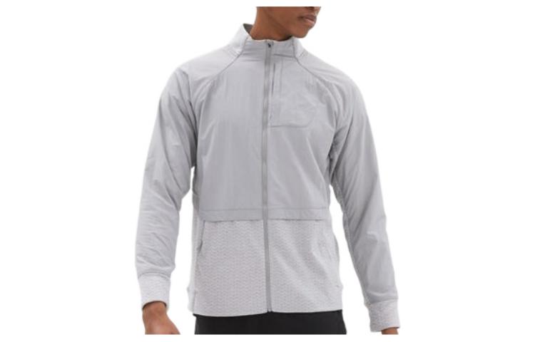 New Balance FW22 Patchwork Zip-Up Jacket Gray MJ23250-AG