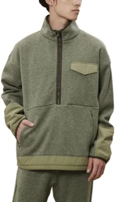 New Balance FW22 Sudadera Verde Media Cremallera Color Sólido AMT25005-DRC Lookbook New Balance FW22 Sudadera Verde Media Cremallera Color Sólido AMT25005-DRC