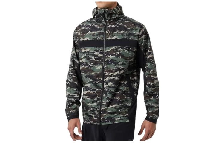New Balance FW22 Solid Print Knit Long Sleeve Jacket Olive Green () AMJ23044-BM