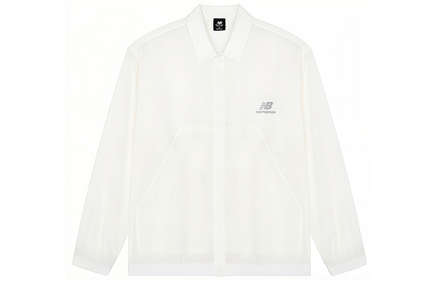 New Balance FW22 White Minimalist Casual Shirt Collar Jacket AMJ23301-PAY