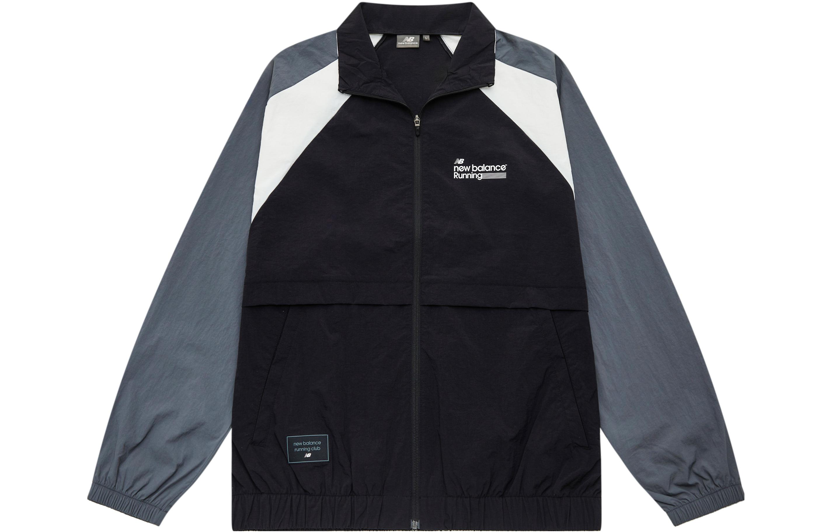 New Balance FW23 Colorblock Retro Sports Running Jacket Black () 5AD37571-BK