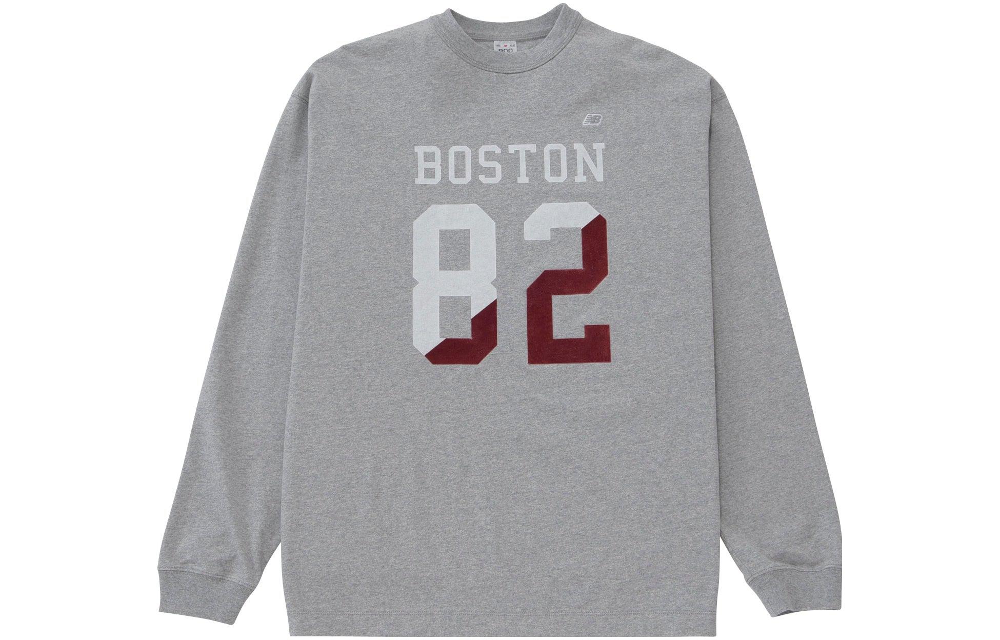 New Balance FW23 NB 900 Collection Graphic Crewneck Sweatshirt Unisex Gray AMT35109-AG