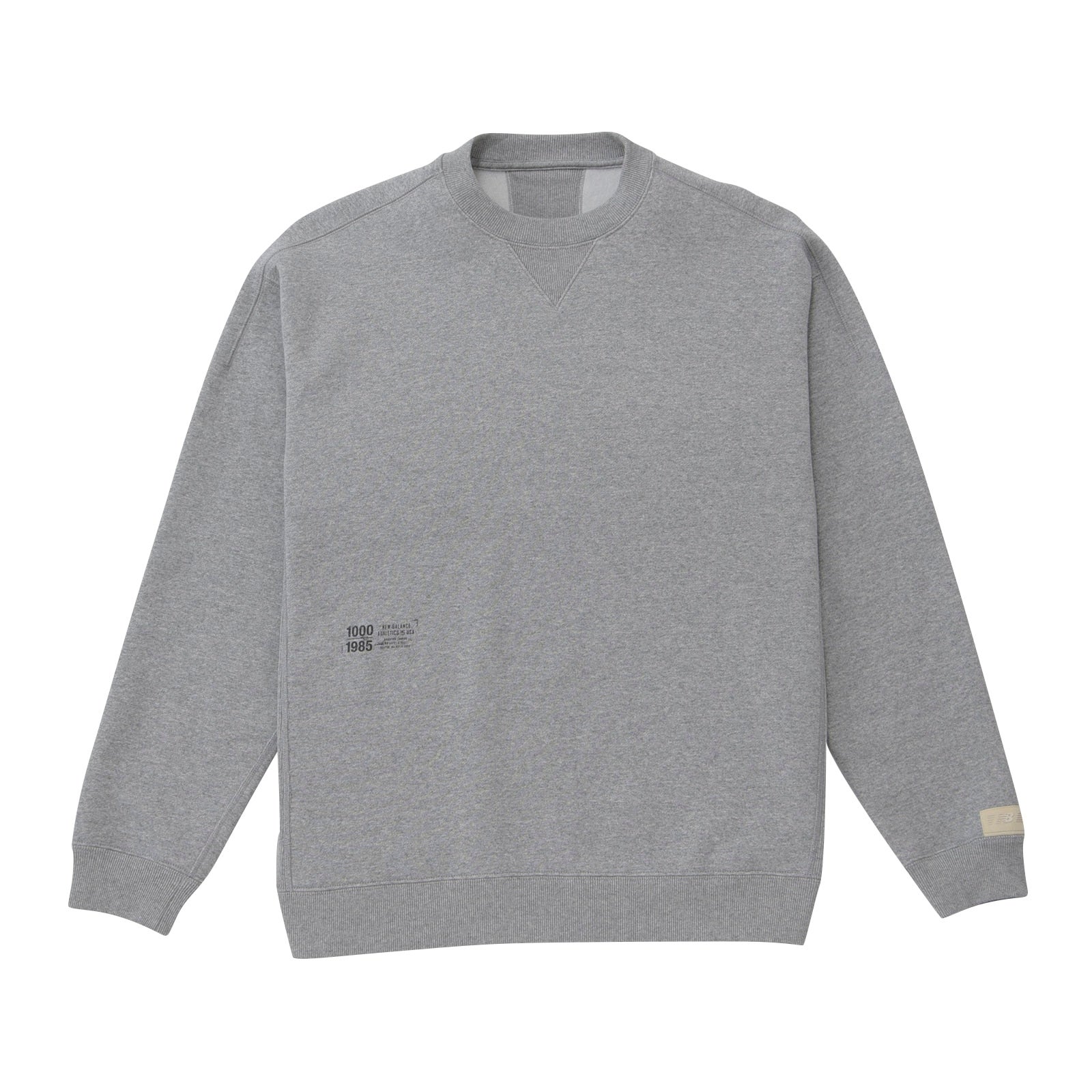 New Balance FW23 Regular Fit Retro Stitch Crewneck Sweatshirt Grey AMT35099-AG