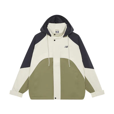 New Balance FW24 City Outdoor Windproof Breathable Hooded Jacket Khaki Unisex NAE31141-NV