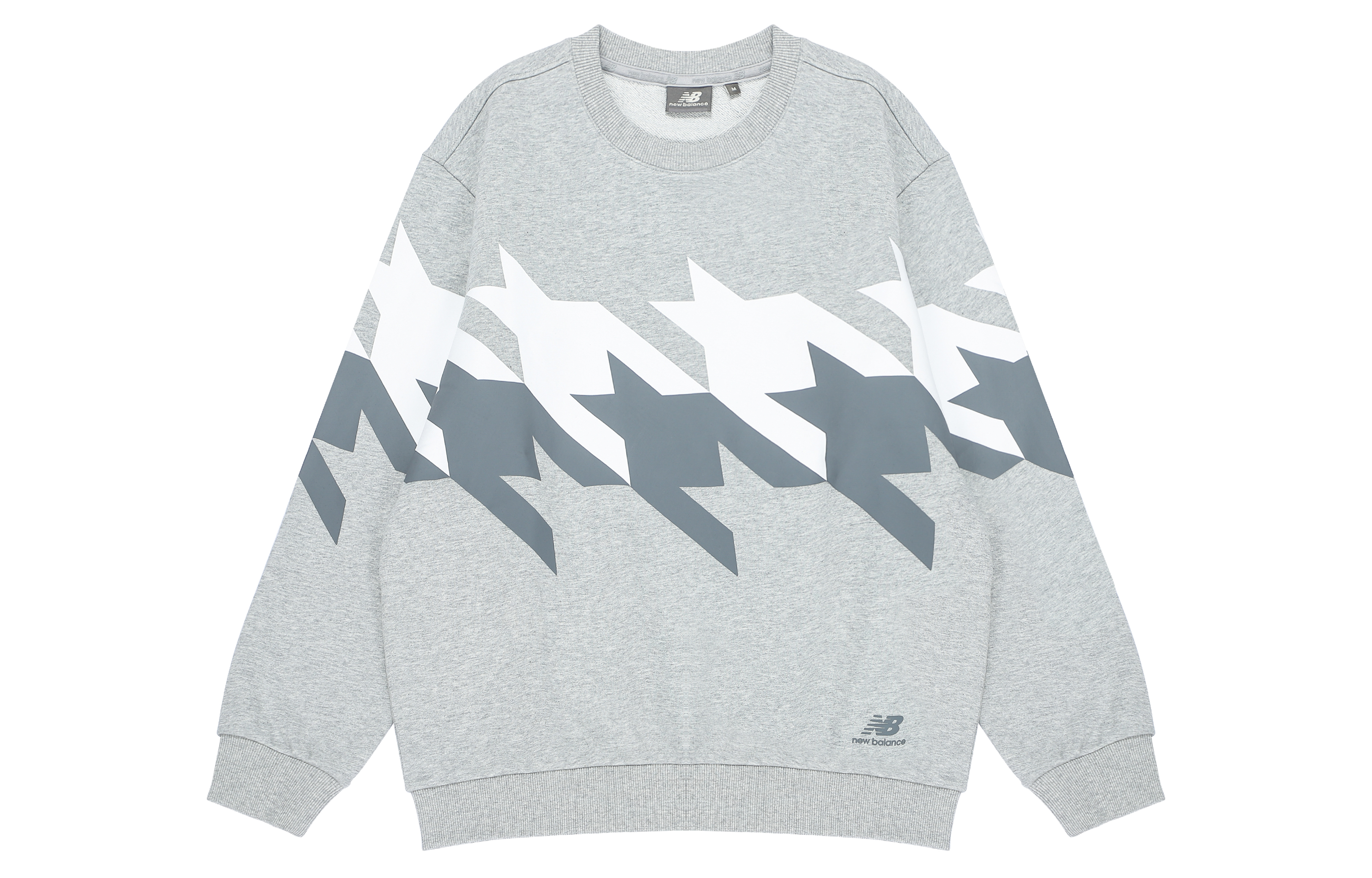 New Balance Graphic Crewneck Pullover Sweatshirt Unisex - Light Grey 5CC37253-MGR