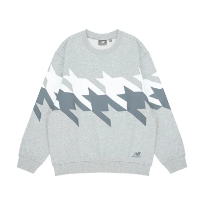 New Balance Graphic Crewneck Pullover Sweatshirt Unisex - Light Grey 5CC37253-MGR