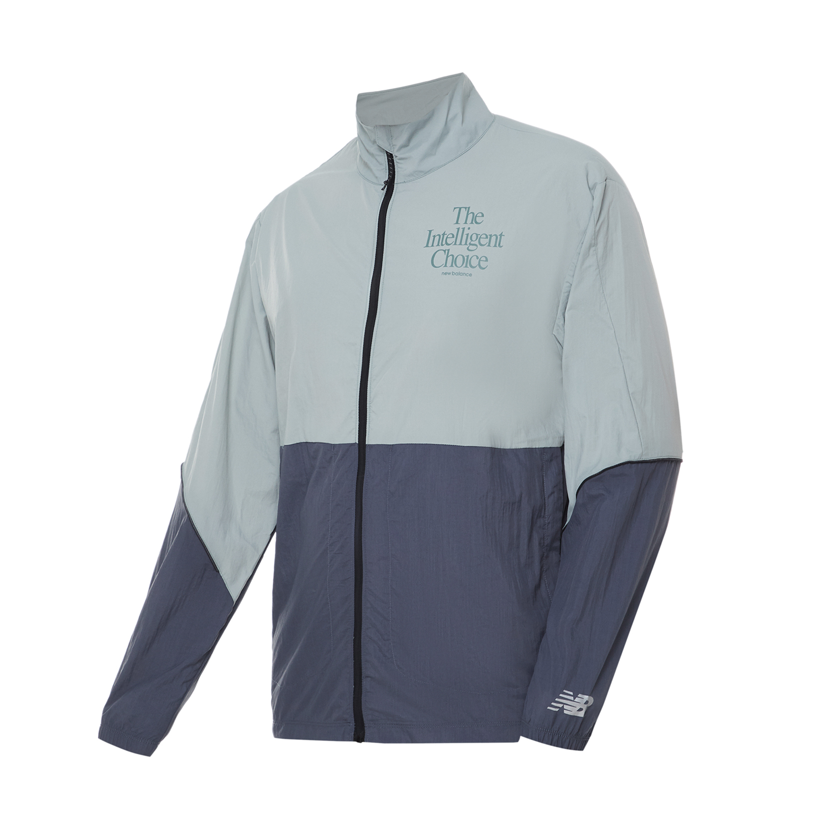 New Balance Graphic Impact Run Packable Jacket Blue Retro Sport Zipper Jacket MJ21265-JIR
