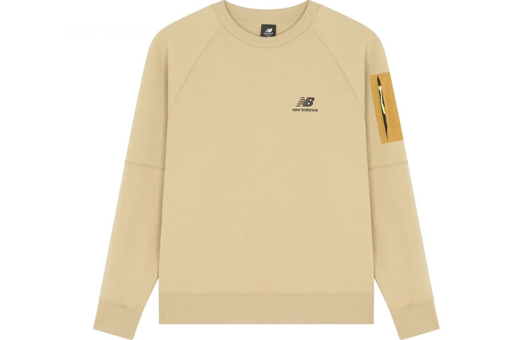 New Balance Graphic Logo Crewneck Sweatshirt Yellow () AMT21359-MS