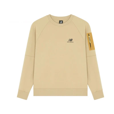 New Balance Graphic Logo Crewneck Sweatshirt Yellow () AMT21359-MS