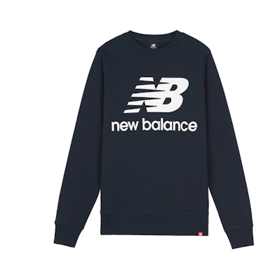 New Balance Graphic Logo Pullover Sweatshirt Deep Blue Casualwear AMT03560-ECL
