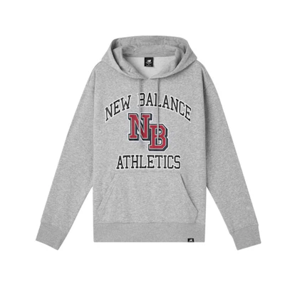 New Balance Graphic Print Hoodie Gray Color MT03514-AG
