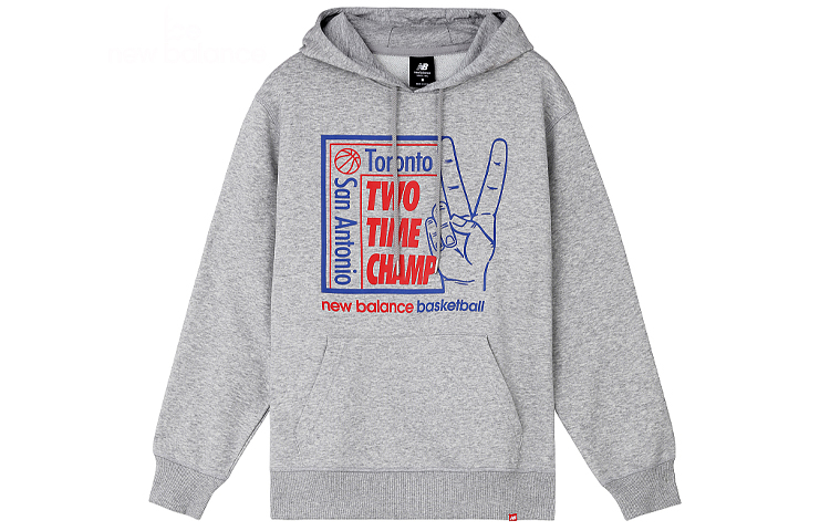 New Balance Graphic Print Hoodie Grey MT93707-AG