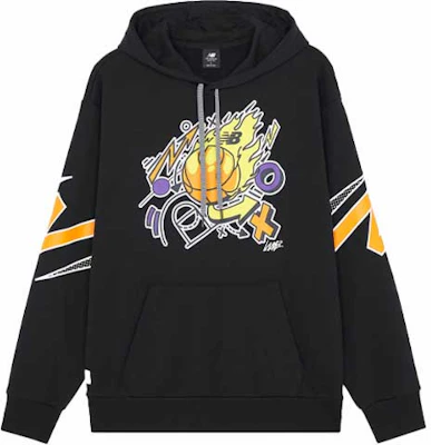 New Balance Graphic Print Knit Hoodie Black MT13583-BK Buy New Balance Graphic Print Knit Hoodie Black MT13583-BK