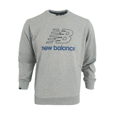 New Balance Gray Casual Knit Pullover Sweatshirt NC91E041-GR