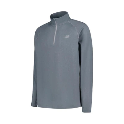 New Balance Gray Half-Zip High Collar Sports Jacket MT41083-AG