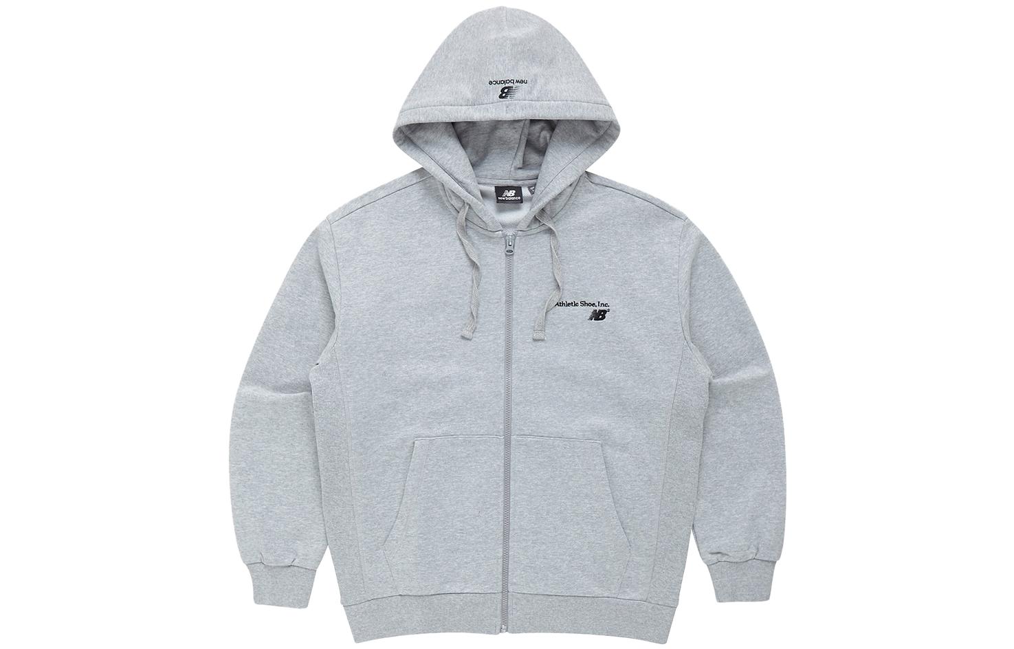 New Balance Gray Hooded Zip-Up Jacket NBMDCB4023-49