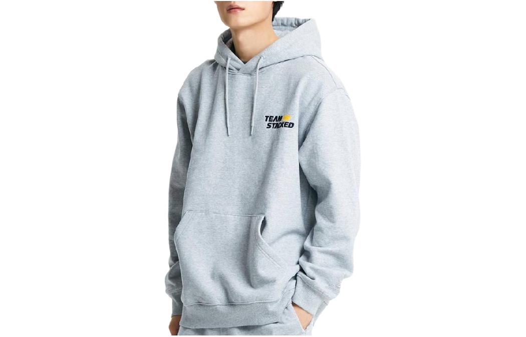 New Balance Gray Hoodie with Lettering Long Sleeve NBN0D42923-AC
