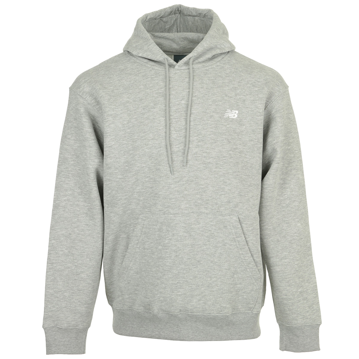 New Balance Gray Hoodie with Logo Pullover Design MT41511AG