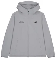 New Balance Gray Letter Printed Hooded Woven Sports Jacket NAE12081-GR New Balance Gray Letter Printed Hooded Woven Sports Jacket NAE12081-GR