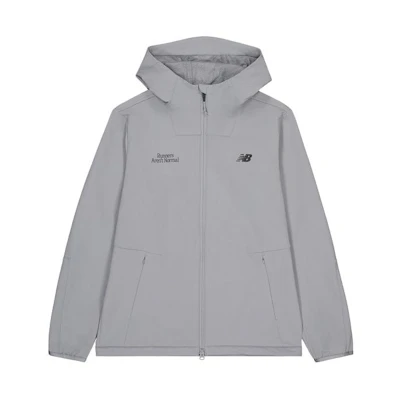 New Balance Gray Letter Printed Hooded Woven Sports Jacket NAE12081-GR