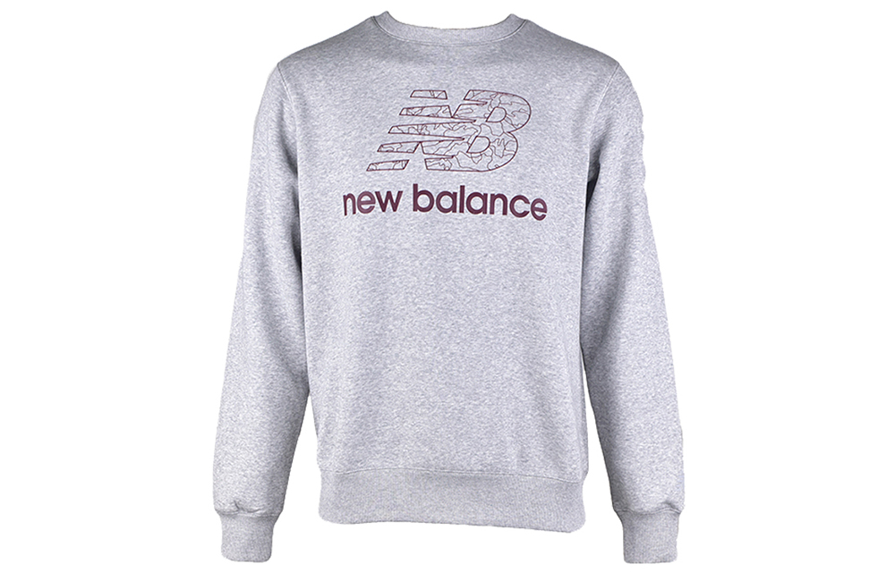 New Balance Gray Pullover Casual Sweatshirt AMT83523-AG