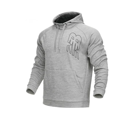 New Balance Gray Pullover Hoodie Casual Sweatshirt AMT13021-AG