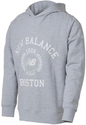 New Balance Gray Pullover Hoodie with Letter & Number Print AMT34313-SEY Buy New Balance Gray Pullover Hoodie with Letter & Number Print AMT34313-SEY